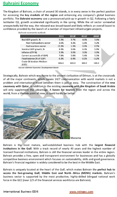 Foreign Trade and Business in Bahrain