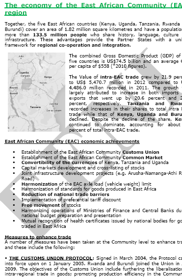 East African Community (EAC), Kenya, Uganda, Tanzania, Rwanda, South Sudan, and Burundi