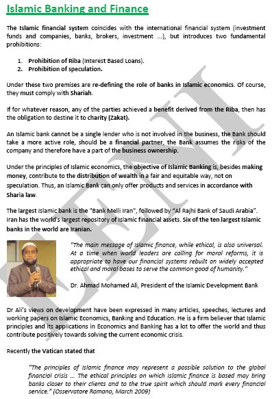 Islamic Banking Zakat (Course, Master, Doctorate)