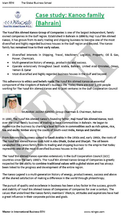 Yusuf Bin Ahmed Kanoo (Bahraini Businessman)