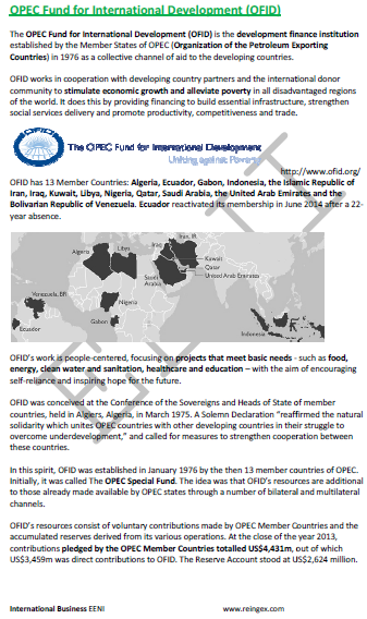 Fundo OPEP para o Desenvolvimento internacional (Curso Mestrado Doutoramento)