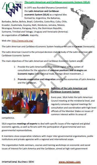 Latin American and Caribbean Economic System (SELA)