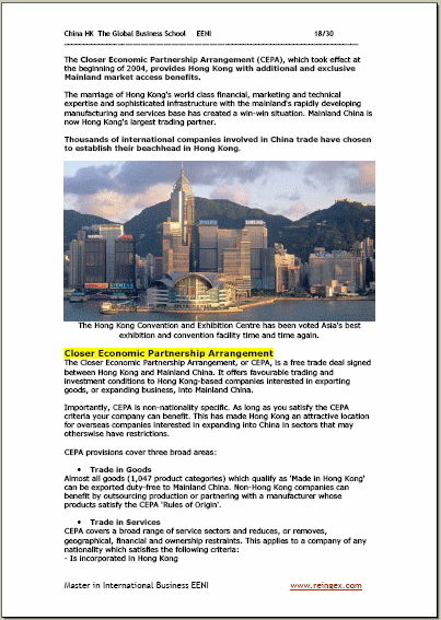 Course Master: Business in Hong Kong