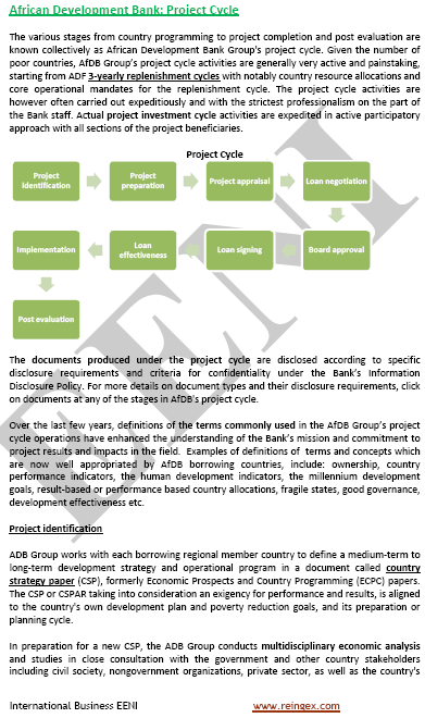 Project Cycle (the African Development Bank)