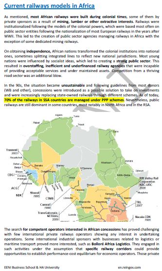Rail Transport in Africa (Course Master Doctorate) African Railways: Botswana, Cameroon, Kenya, Tanzania, Zambia