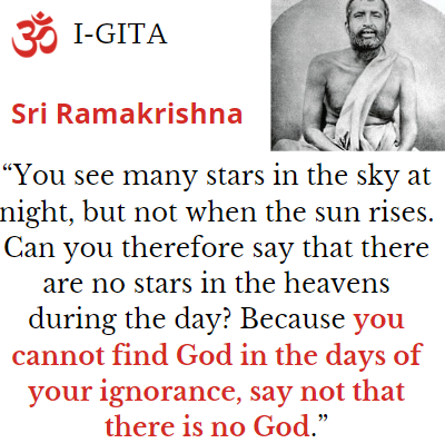 Sri Ramakrishna God Atheism. Courses Bhagavad Gita Book