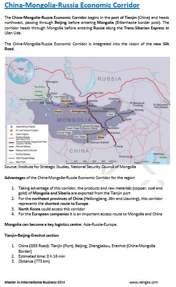 China-Mongolia-Russia Economic Corridor