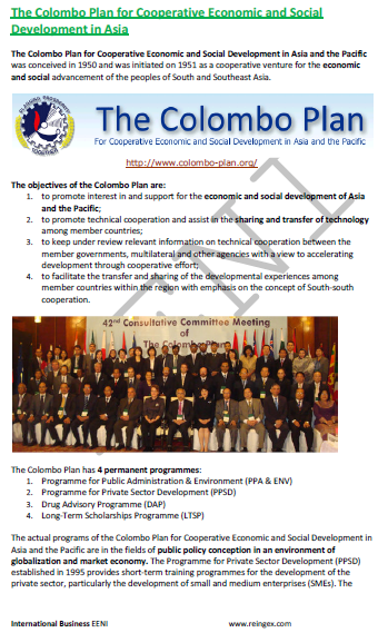 Colombo Plan for Cooperative Economic and Social Development in Asia and the Pacific