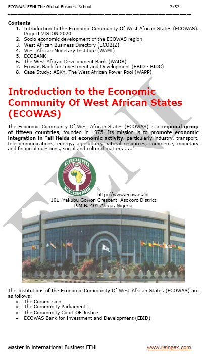 Economic Community of West African States (ECOWAS/CEDEAO)