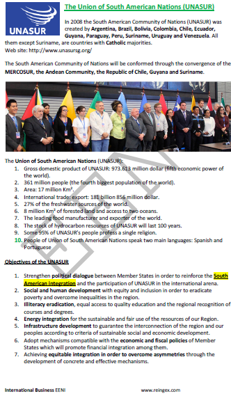 Union of South American Nations (UNASUR)